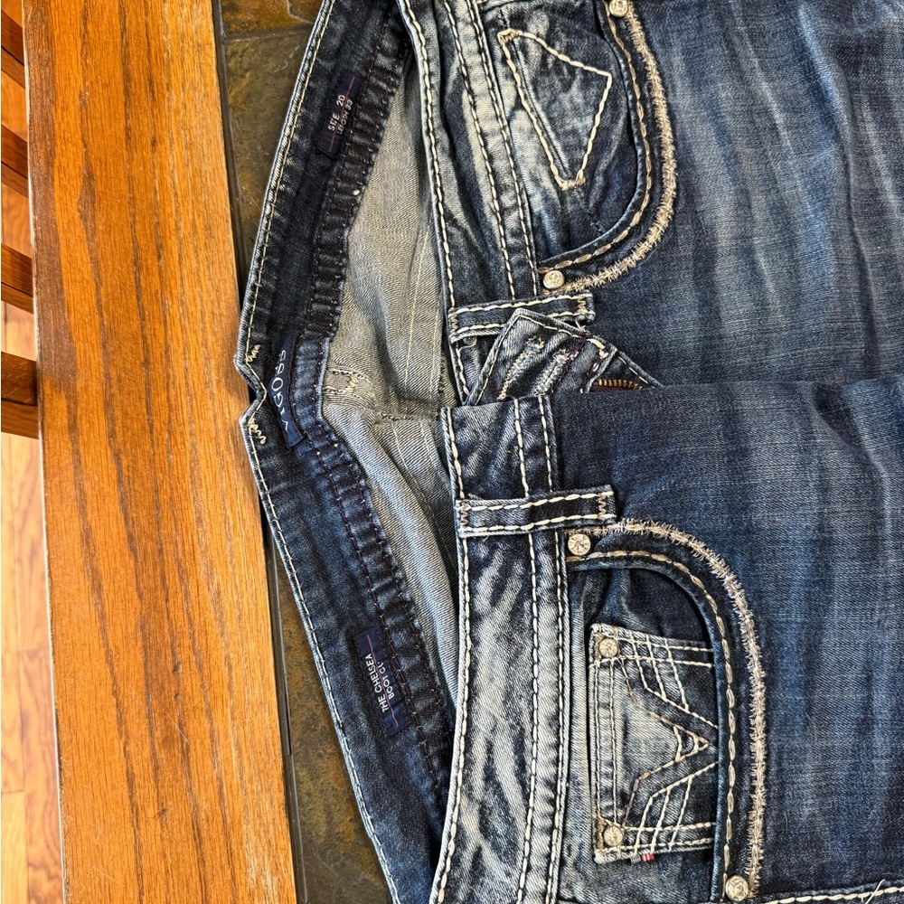 Vigoss Dark Blue Denim with Embellished Design - Picture 2 of 2